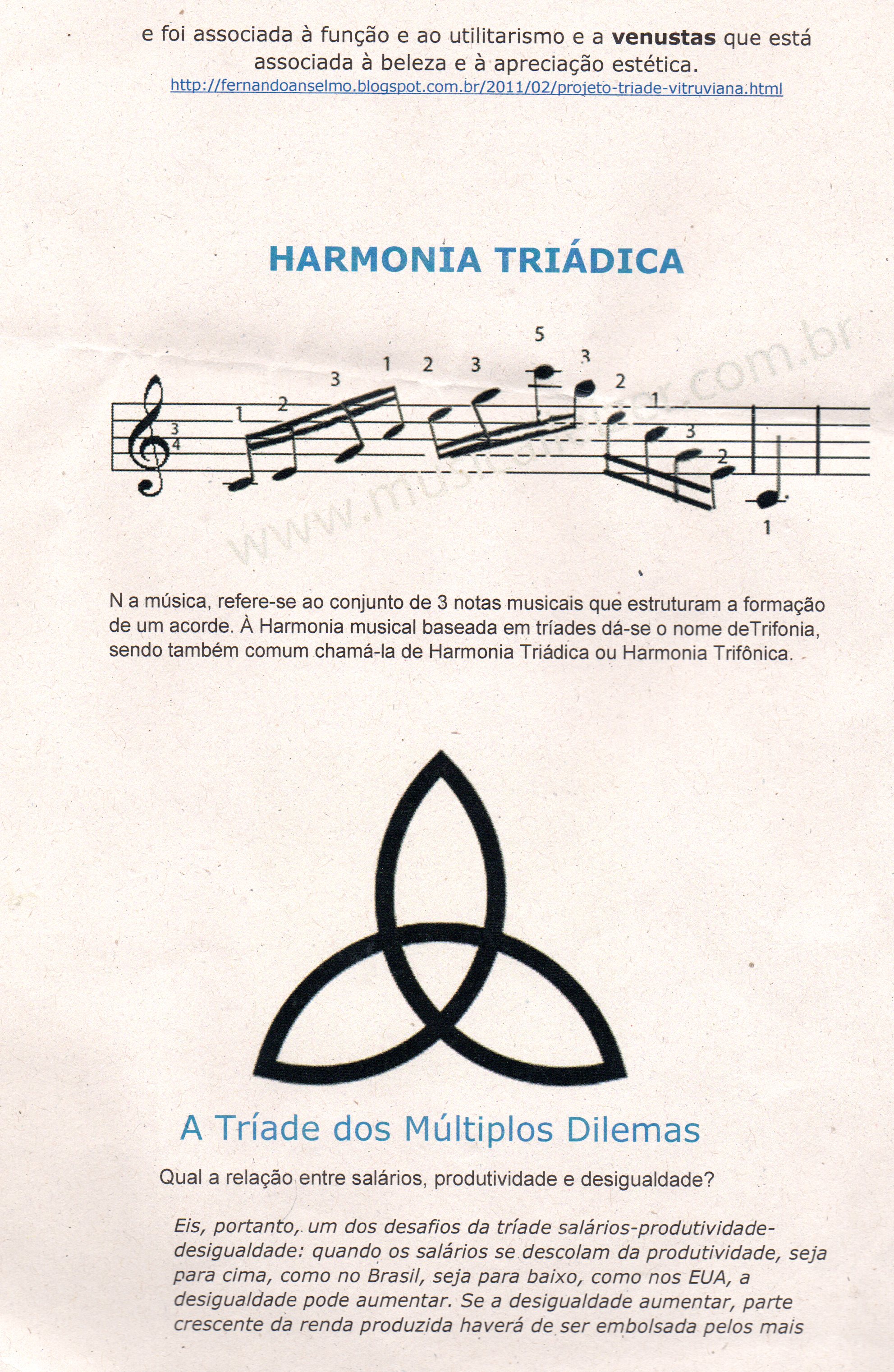 TRÍADES E TERCETOS www.antoniomiranda.com.br